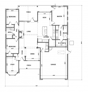 Floor Plan White Cottage Farmhouse
